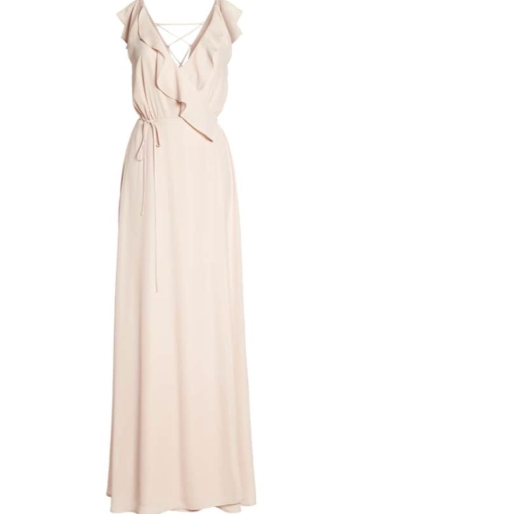 WAFY Jamie Ruffle Wrap Gown